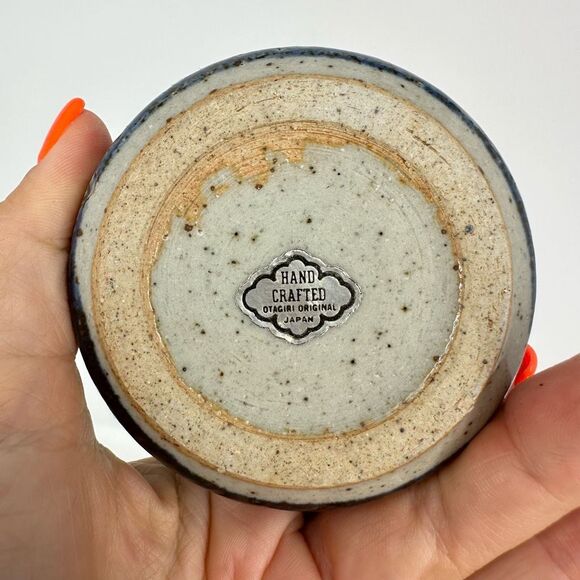 Otagiri Mariner Stoneware Creamer From Japan, Vintage Blue Otagiri Small Pitcher - Picture 6 of 6